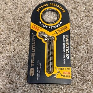Silver Keyring Corkscrew